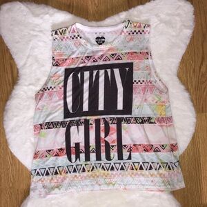 Modern Lux city girl tank top Size Small